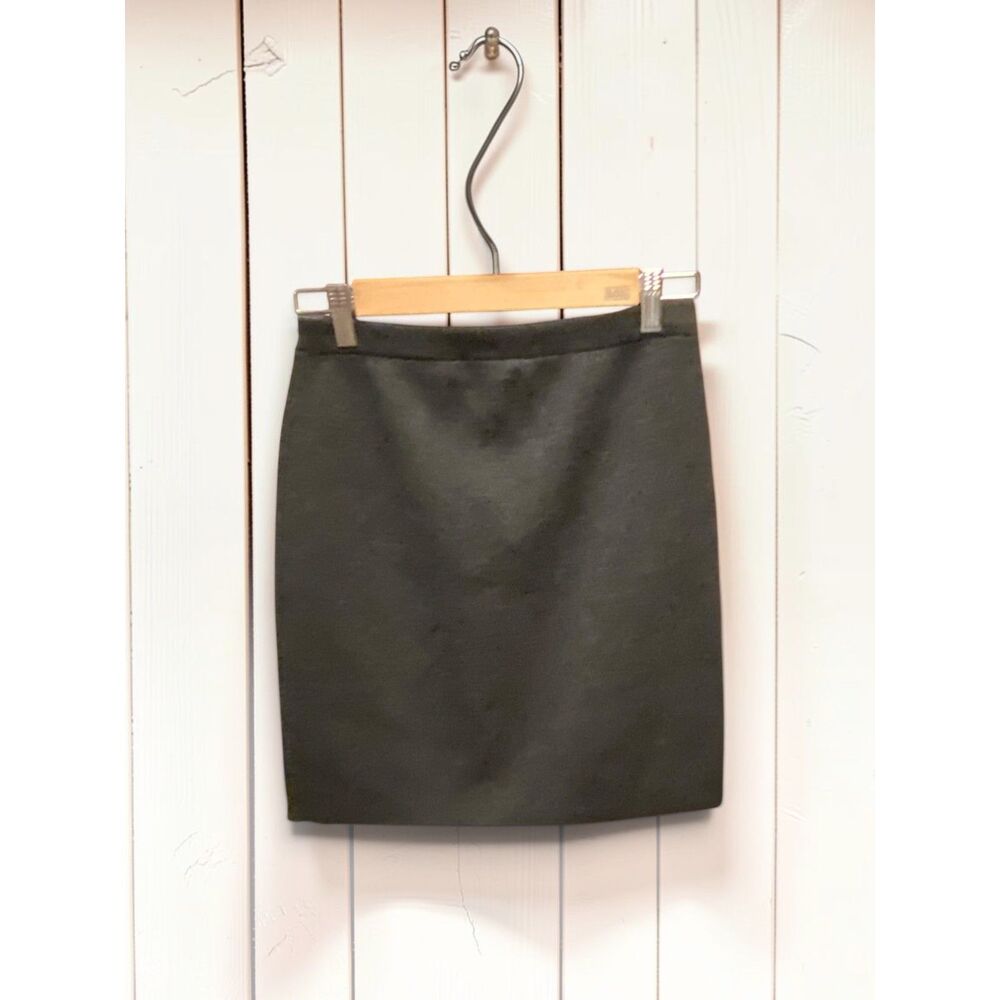 NWT Eileen Fisher Charcoal Grey Merino Wool Knit Mini Skirt XS